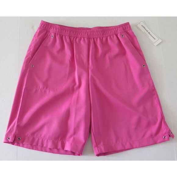 Alfred Dunner 01103 Women's Sz 10 Geranium Pink Classics Stretch Shorts - Picture 1 of 4
